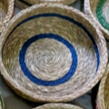 Sabai Grass Basket 9x9x3 Inch | Handmade Eco-Friendly Storage Basket