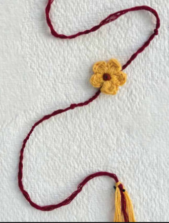 Seed Rakhi pack (with chawal and Kumkum) - Love is in the air (Small Flower with Bixa, Amaranthus, Purslane seeds)