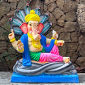 Dhaani Foods No. 4 Shesh Lalbaugh Ganpati Idol (21 Inch) | Shadu Mati Eco-Friendly Ganesha | Home Delivery Available