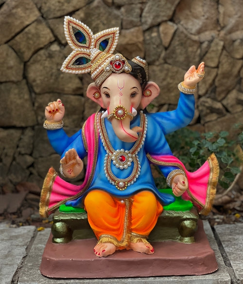 23'' Shrinathji Paper Ganesh Idol