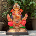 16" New Chaurang Titwala DP Paper Mache Ganpati Idol | Eco-Friendly Ganesh Murti