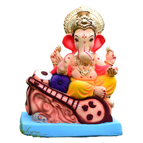 No 8 Veena Tablewala Ganesh Idol 18"