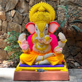 23" Dagdu No. 4 DYSP Shadu Maati Ganpati Idol | Eco-Friendly Clay Ganesha