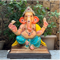 Dhaani Foods 24 Inch Brahman Bhetak Ganesh Idol (DGSY) | Shadu Mati Eco-Friendly Ganesha | Premium Grand Murti