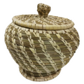 Sabai Grass Container | Handmade Eco-Friendly Storage Basket with Lid