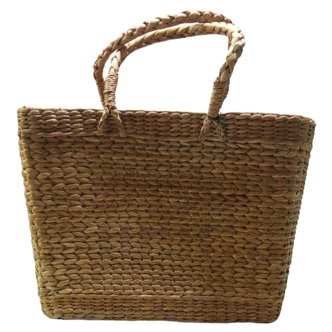 Handwoven Grass Tote Bag | Natural Carry Bag | Dhaani Foods